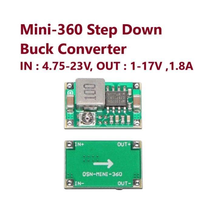 Mini 360 MP2307 1.8A Adjustable Buck Converter Module