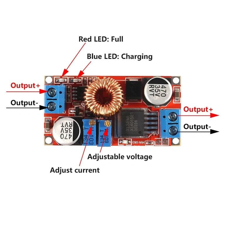 XL4015 5A CC/CV Adjustable Buck Converter Module