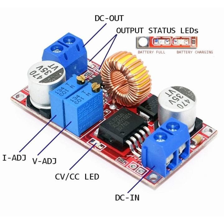 XL4015 5A Adjustable DC-DC Buck Converter Module