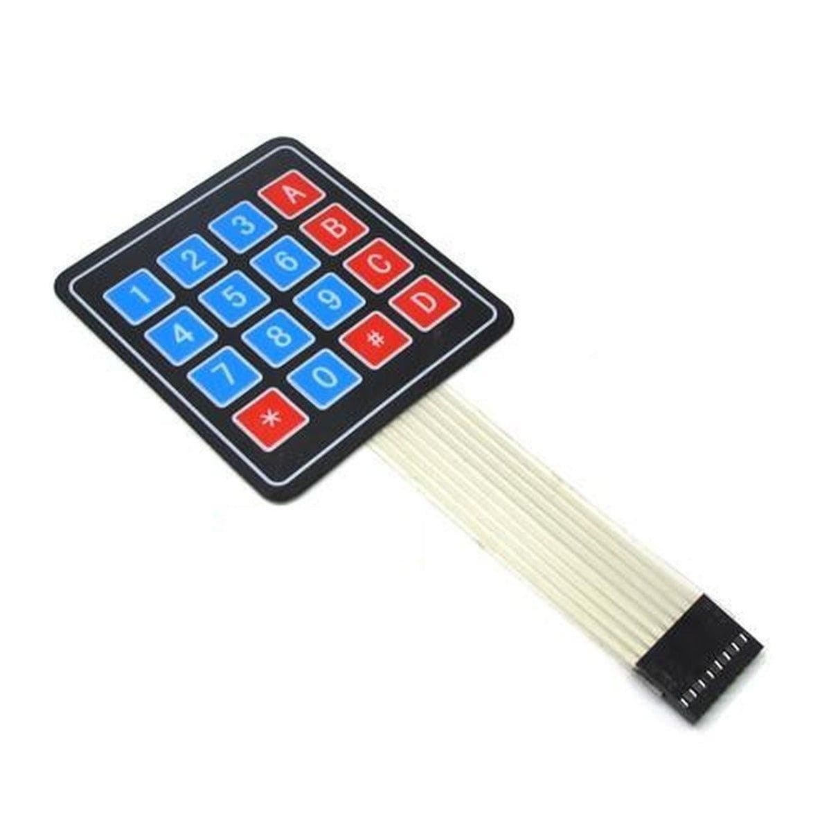 4×4 Matrix Membrane Keypad – 16 Buttons