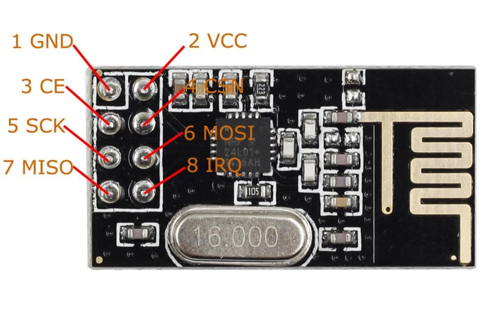 NRF24L01 2.4GHz Wireless Transceiver Module