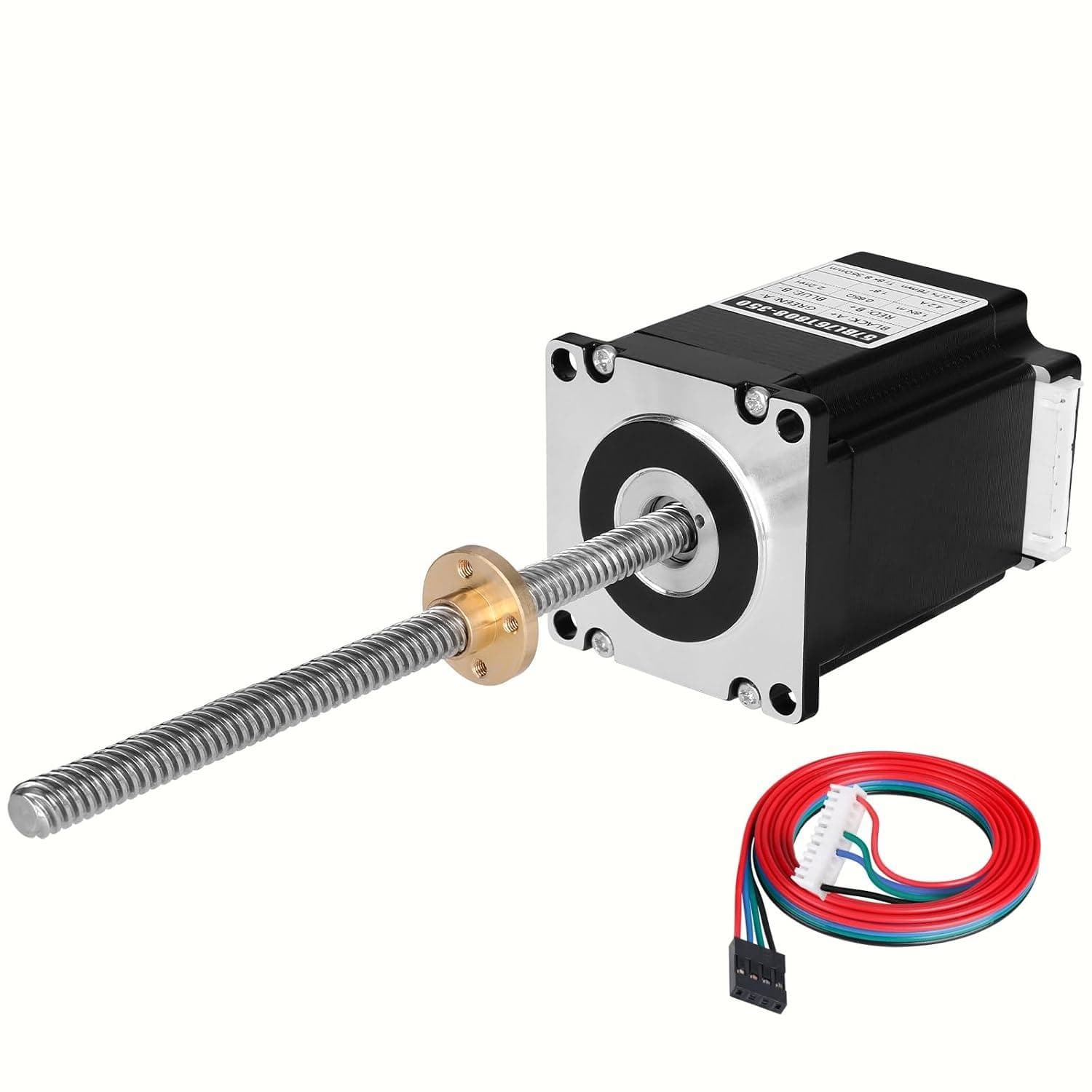 NEMA 23 Linear Stepper Motor with 300mm T8 Lead Screw