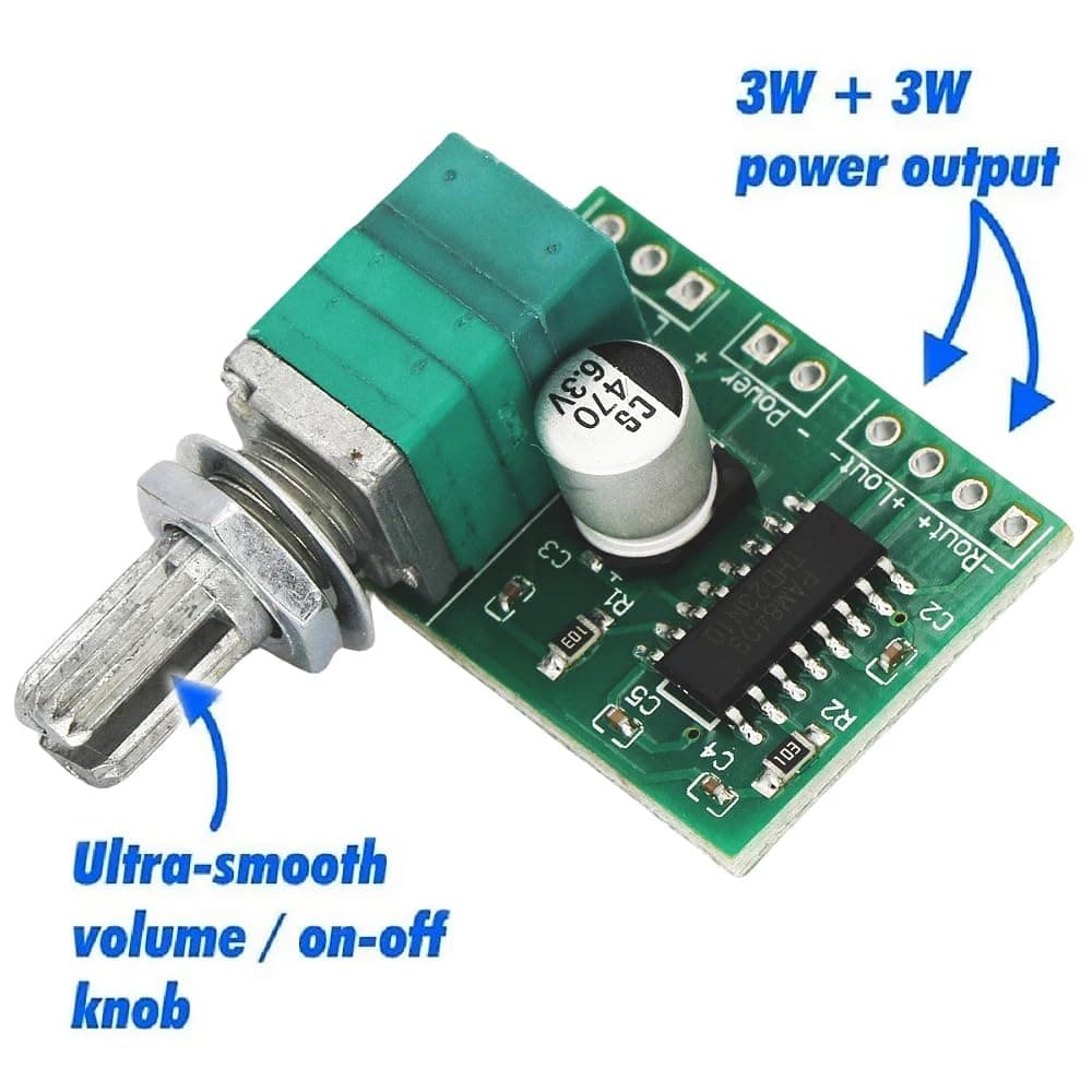 PAM8403 Mini 5V 3W+3W Stereo Audio Amplifier Module