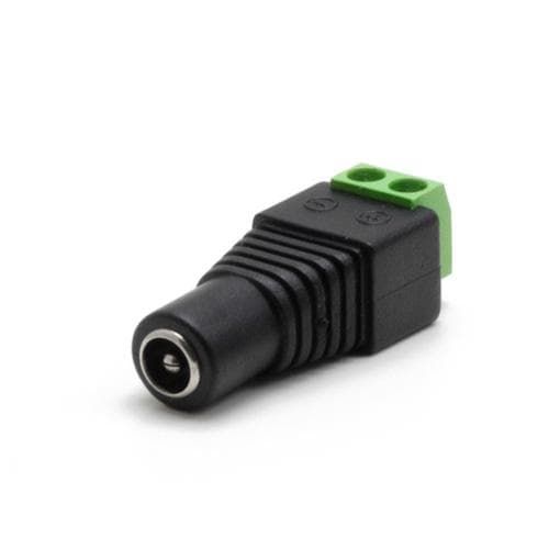 DC Female Power Jack with 2-Pin Terminal Block (5.5 × 2.1 mm)