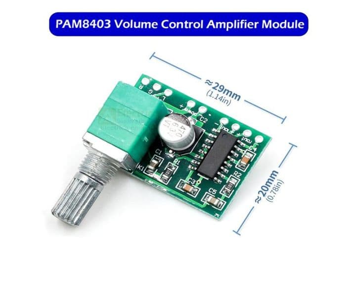 PAM8403 Mini 5V 3W+3W Stereo Audio Amplifier Module